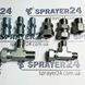 Фитинг для окрасочных шлангов 1/4" vs 3/8" Штуцер 1/4" vs 3/8" фото 2