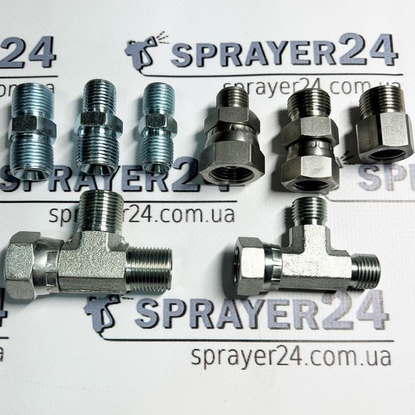 Фитинг окрасочный внутренняя 1/4" vs 3/8" внешняя Италия Штуцер 3/8" vs 1/4" фото