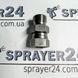 Фітинг для фарбувальних шлангів внутрішня 1/4" vs 3/8" зовнішня (накидна гайка) Італія Штуцер 3/8" vs 1/4" фото 1