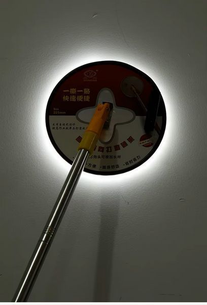 Терка шлифовальная круглая 225 мм с LED подсветкой по периметру тарелки Терка 225 мм з підсвіткою фото